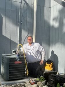 man with machine